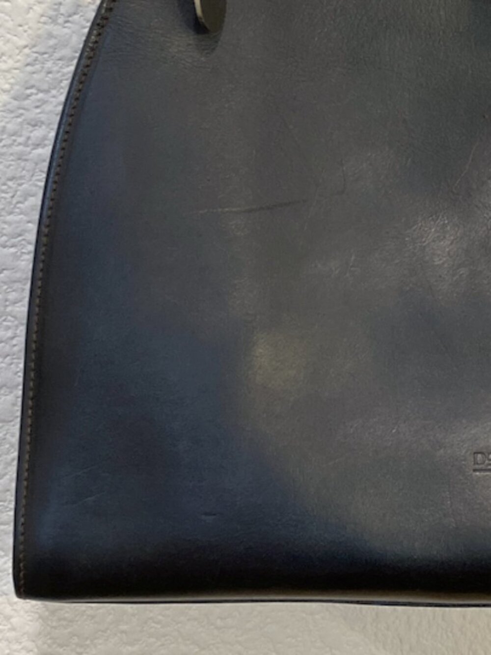 Vintage Dooney & Bourke Made In Italy Black Leather Hobo Shoulder Bag Turn lock - Picture 8 of 14